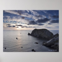 Coucher De Soleil Sur La Côte Irlandaise