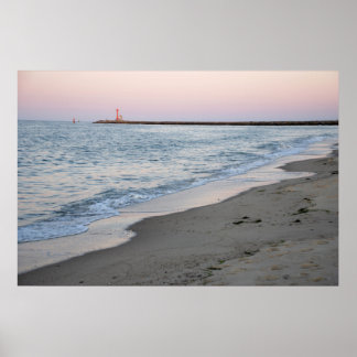 Affiche Coucher de soleil sur la plage