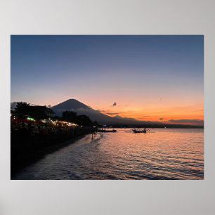 Affiche Coucher de soleil sur la plage d'Amed