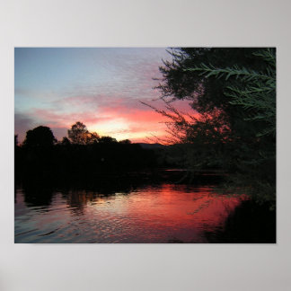 Affiche Coucher de soleil sur la Rogue