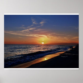 Affiche Coucher de soleil sur Laguna Beach Florida, affich