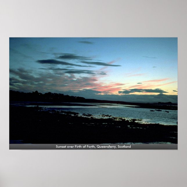 Affiche Coucher de soleil sur le Firth de Forth, Queensfer (Devant)