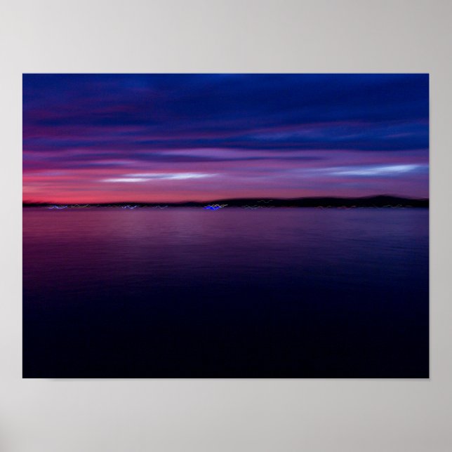 Affiche Coucher de soleil sur le lac Seneca, Ohio (Devant)