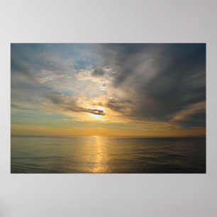 Affiche Coucher de soleil sur le lac Supérieur — The Break