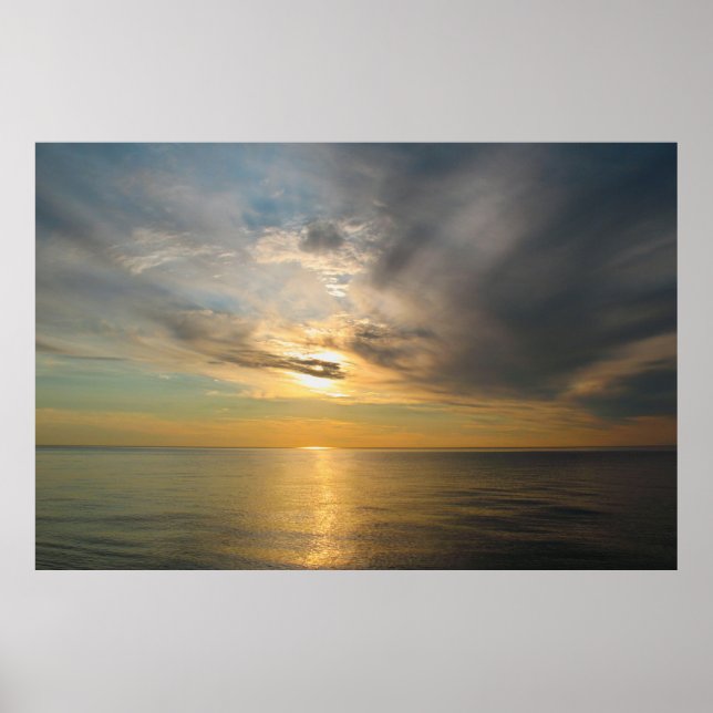 Affiche Coucher de soleil sur le lac Supérieur — The Break (Devant)