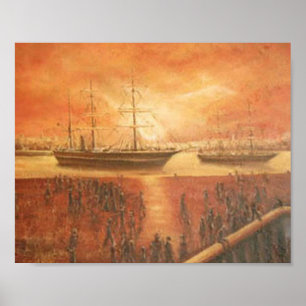 Affiche Coucher de soleil sur le passé