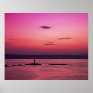 Affiche Coucher de soleil sur l'île de Skye, de Mallaig,