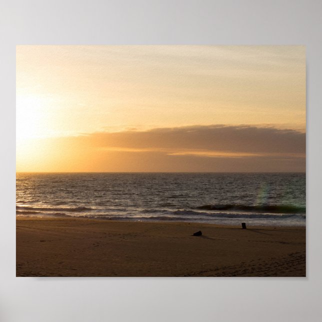 Affiche Coucher de soleil sur l'océan (Devant)