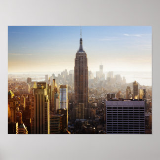 Affiche Coucher de soleil sur Manhattan