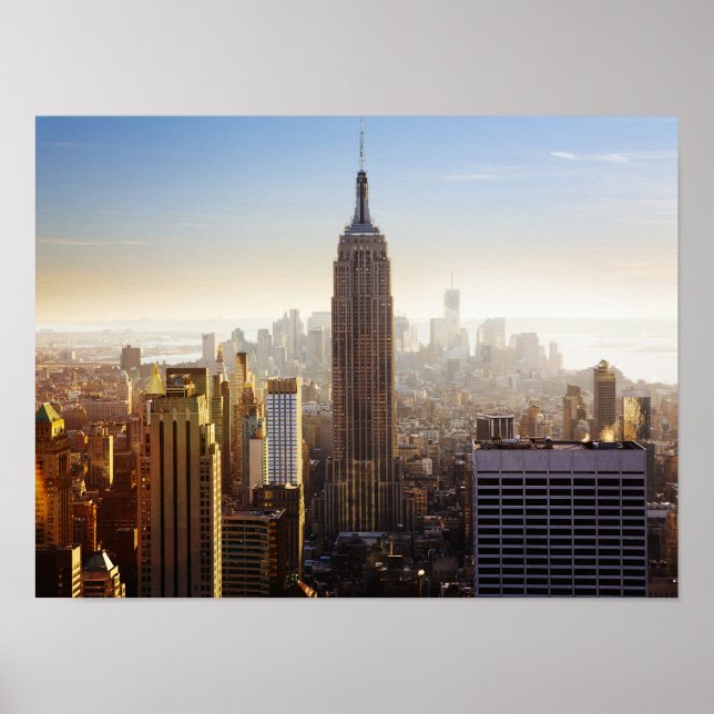 Affiche Coucher de soleil sur Manhattan (Devant)