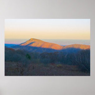 Affiche Coucher de soleil sur Old Rag Mountain, Shenandoah