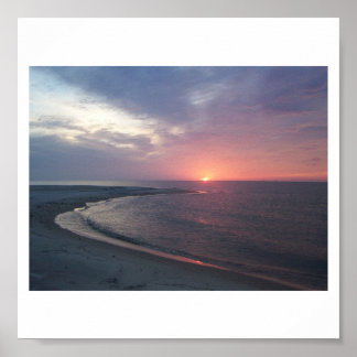 Affiche Coucher de soleil sur Sand Island