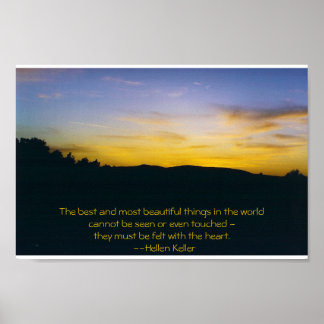 Affiche Coucher de soleil toscan