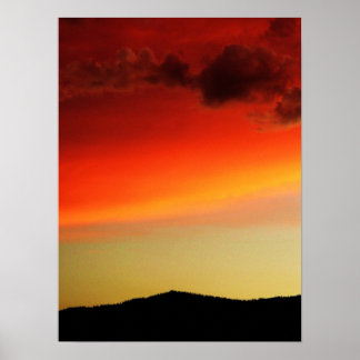Affiche Coucher de soleil Verdi