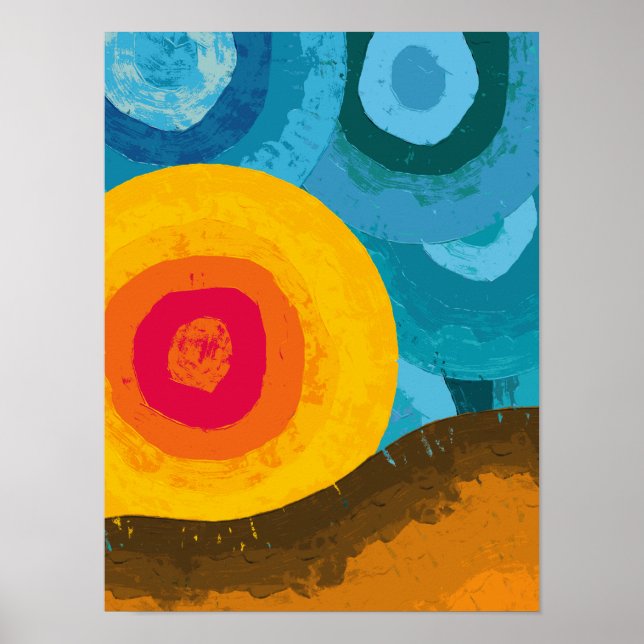Affiche Coucher de soleil vibrant au Cap-Vert (Devant)