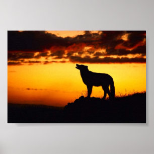 Affiche Coucher de soleil Wofl