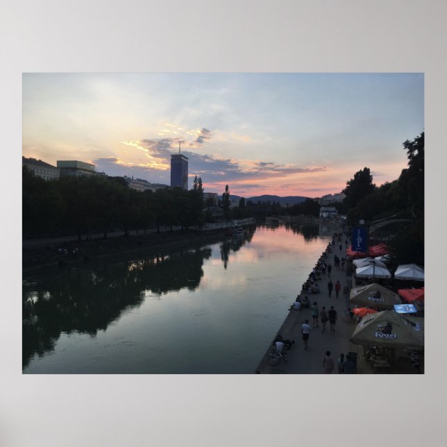 Affiche Coucher du Danube (Devant)