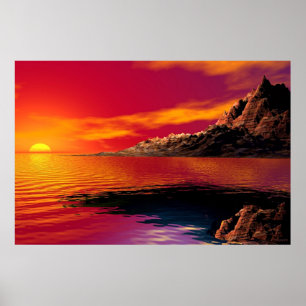 Affiche Coucher du soleil