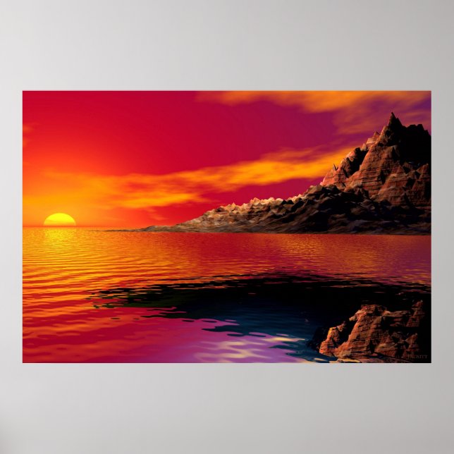 Affiche Coucher du soleil (Devant)