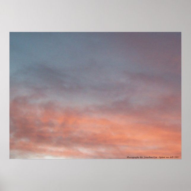 Affiche Coucher du soleil (Devant)