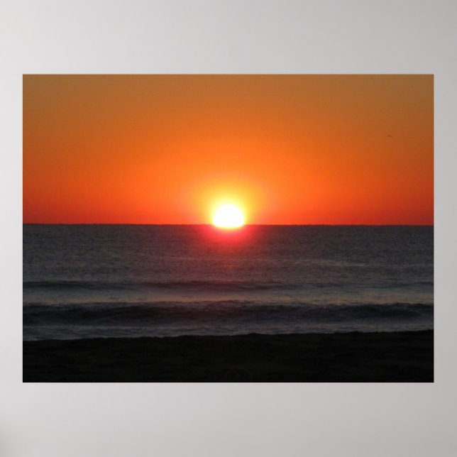 Affiche coucher du soleil, (Devant)