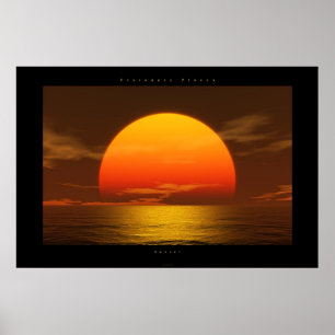 Affiche coucher du soleil
