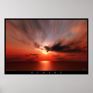 Affiche Coucher du soleil