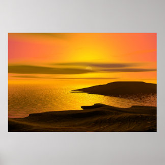 Affiche Coucher du soleil