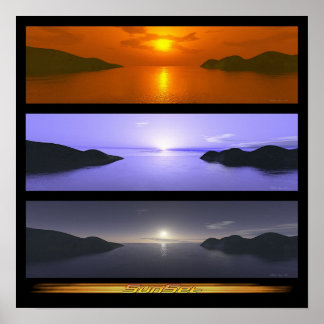 Affiche Coucher du soleil