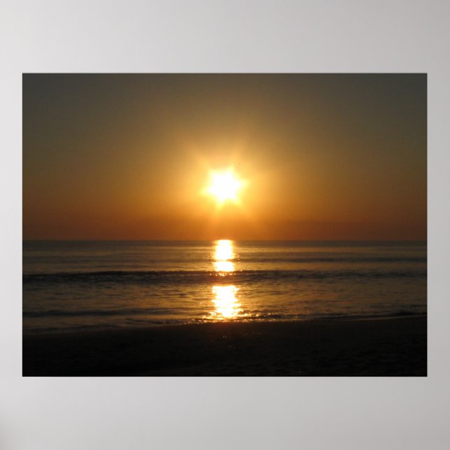 Affiche coucher du soleil, (Devant)