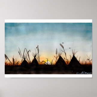 Affiche Coucher du soleil