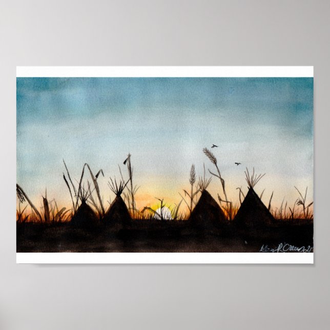 Affiche Coucher du soleil (Devant)