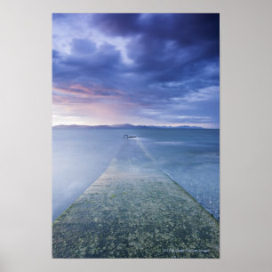 Affiche Coucher du soleil au-dessus de baie de Dundalk