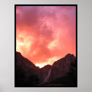 Affiche Coucher du soleil au-dessus des automnes