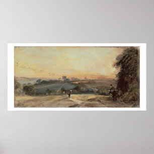 Affiche Coucher du soleil automnal