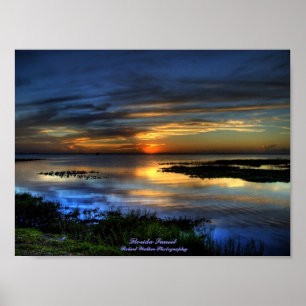 Affiche Coucher du soleil de la Floride