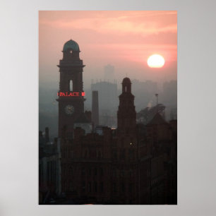 Affiche Coucher du soleil de Manchester
