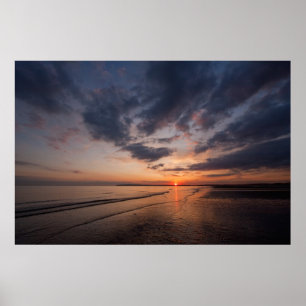Affiche Coucher du soleil en Angleterre R-U