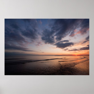 Affiche Coucher du soleil et ciel extraordinaire au-dessus