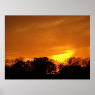 Affiche Coucher du soleil près de NAS Oceana, VA.