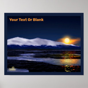 Affiche Coucher Du Soleil Sur La Glace