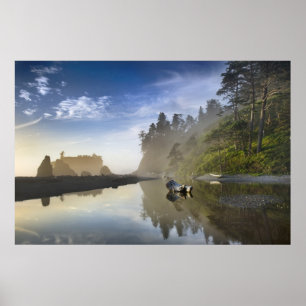 Affiche coucher du soleil sur la plage de Ruby, parc natio