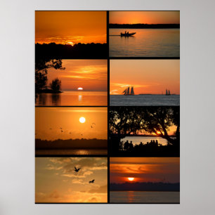 Affiche Couchers de soleil majestueux