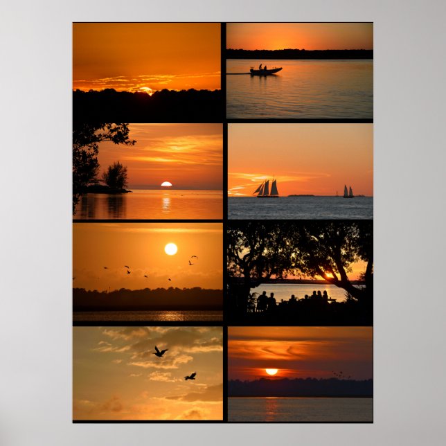 Affiche Couchers de soleil majestueux  (Devant)