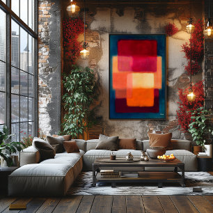 Affiche Couches Carmesines – Champs de Couleurs Célestes A