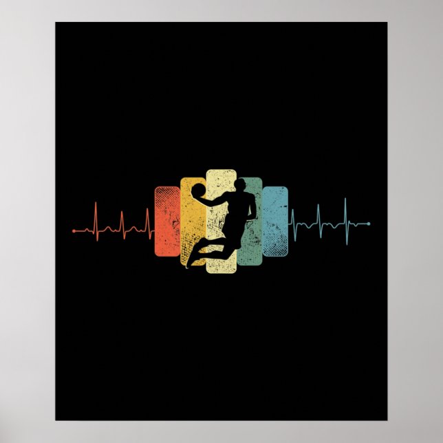 Affiche Couches de base-ball Heartbeat Dunk Ekg (Devant)