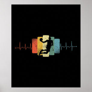 Affiche Couches de basketball Heartbeat Dunk Ekg