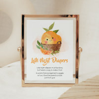 Couches de nuit Little Cutie Orange Citrus