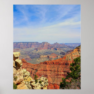 Affiche Couches de roche rouge du Grand Canyon