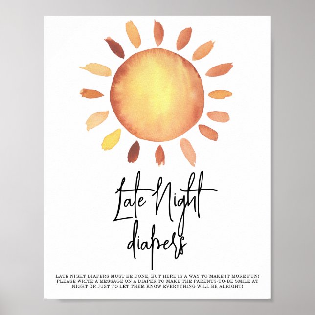 Affiche Couches Sunshine Late Night (Devant)